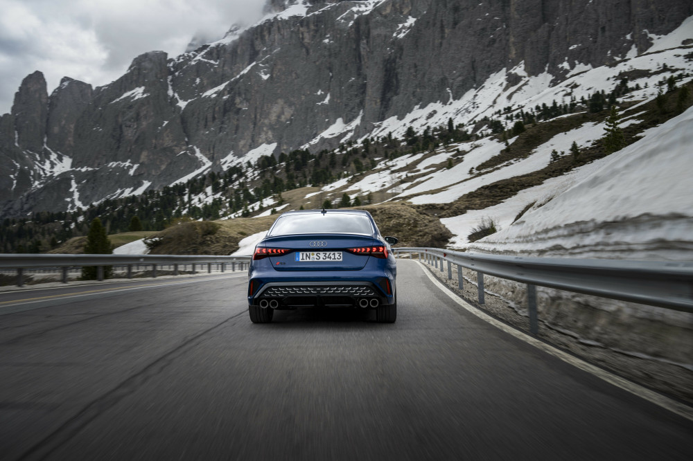Audi S3 Sportback and Audi S3 Sedan in the Dolomites